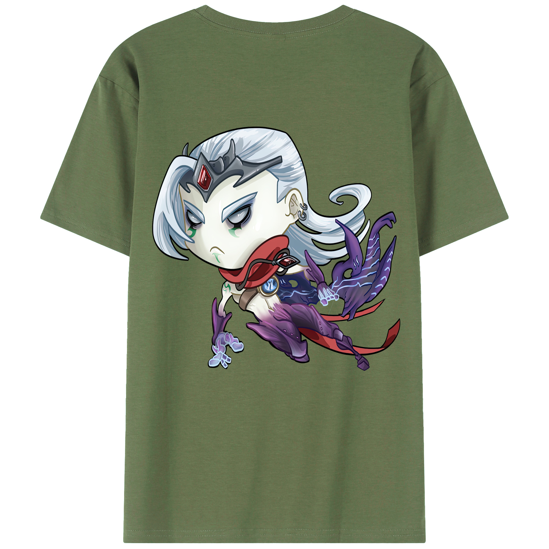 リーグ・オブ・レジェンド League of Legends LOL 綿100％ メンズ半袖Tシャツ（バックプリント） 通気性